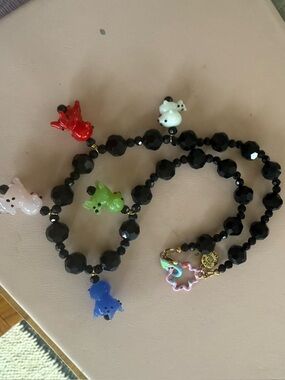 Susan Alexandra Beaded Dog Necklace